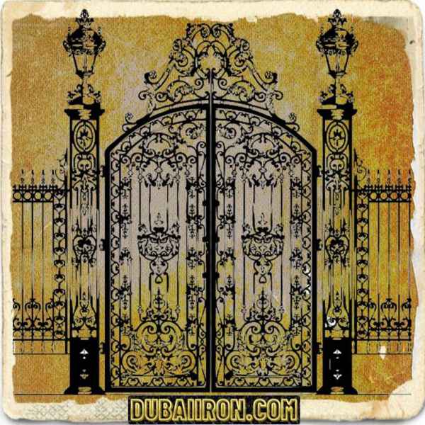 Villa metal gates design, UAE Abu Dhabi Sharjah Dubai