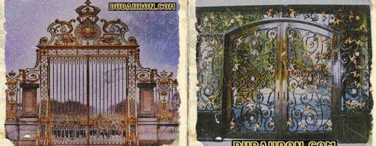 Villa metal gates design
