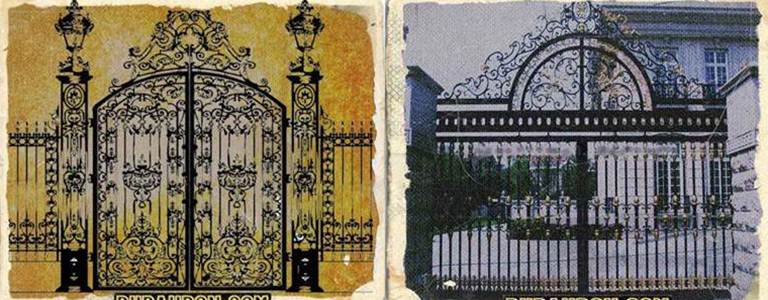 uae wrought iron steel gate